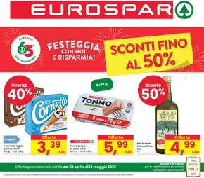 Volantino Eurospar a Bologna |  Sconti fino al 50%  | 28/4/2025 - 14/5/2025