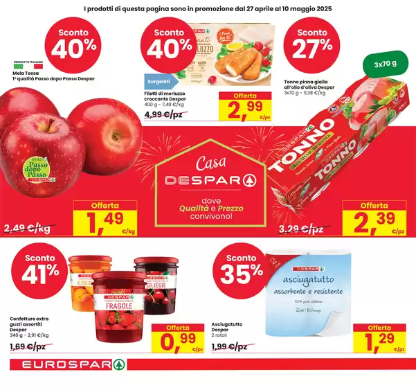 Volantino Eurospar a Milano | SCONTI FINO AL 40% | 28/4/2025 - 14/5/2025