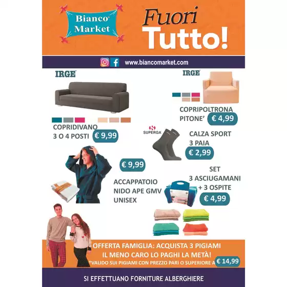 Volantino Bianco Market a Trapani | Fuori tutto! | 28/4/2025 - 31/5/2025