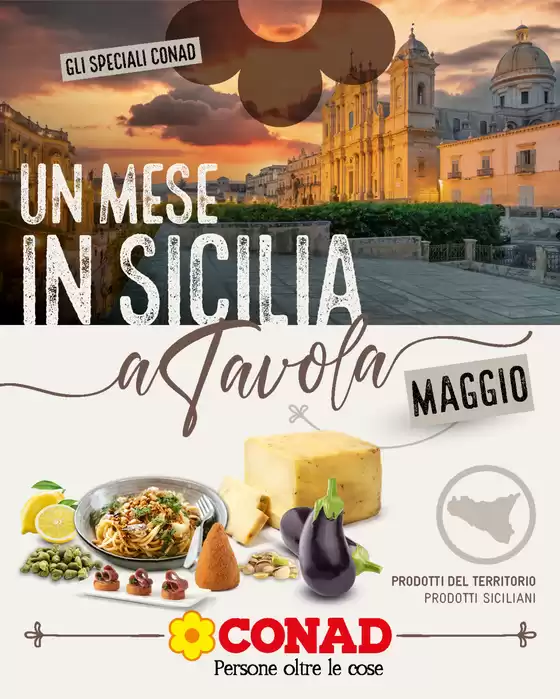 Volantino Conad a Erice | Un Mese in Sicilia | 30/4/2025 - 31/5/2025