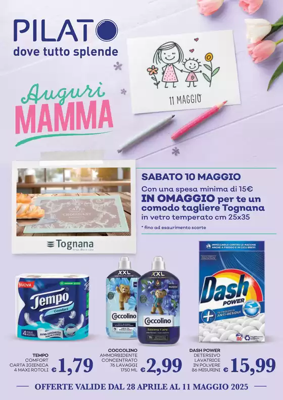 Volantino Pilato a Mercato San Severino | Auguri mamma! | 28/4/2025 - 11/5/2025