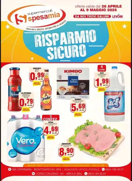 Volantino Supermercati Spesa Mia a Airola | Risparmio sicuro | 26/4/2025 - 9/5/2025
