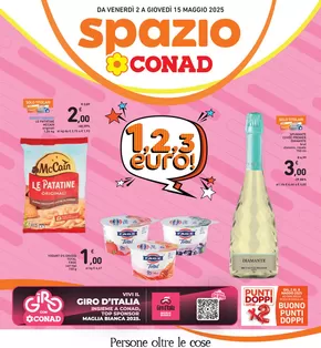 Offerte di Iper e super a Villanova Mondovì | 1 2 3 EURO  in Spazio Conad | 2/5/2025 - 15/5/2025