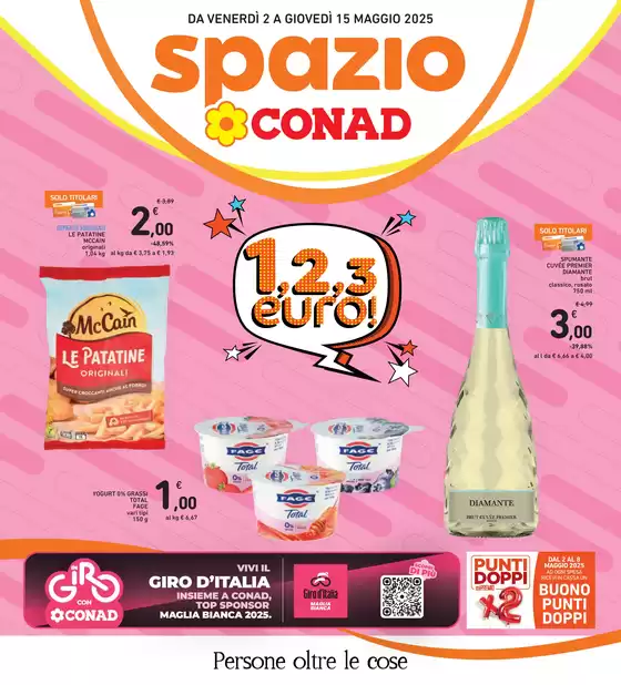 Volantino Spazio Conad a Santo Stefano di Magra | 1 2 3 EURO | 2/5/2025 - 15/5/2025