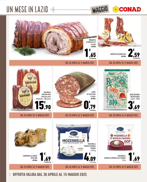Volantino Conad Superstore a Palestrina | Un Mese in Lazio | 30/4/2025 - 31/5/2025