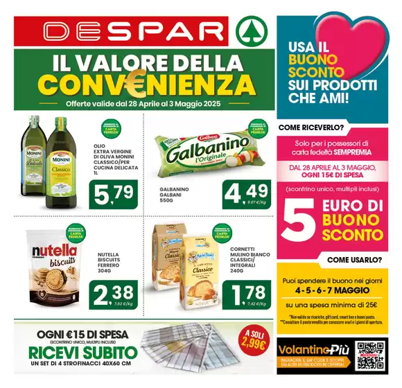 Volantino Despar a Roma | Il valore della convenienza | 28/4/2025 - 3/5/2025