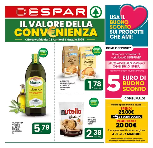 Volantino Despar a Trinitapoli | Il valore della convenienza | 28/4/2025 - 3/5/2025