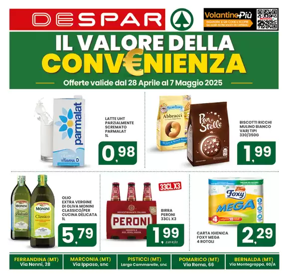 Volantino Despar a Policoro | Il valore della convenienza | 28/4/2025 - 7/5/2025