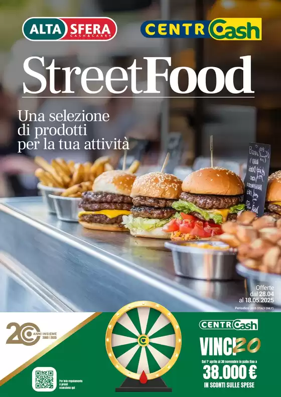 Volantino Centro Cash a Santa Giusta | Street food | 28/4/2025 - 18/5/2025