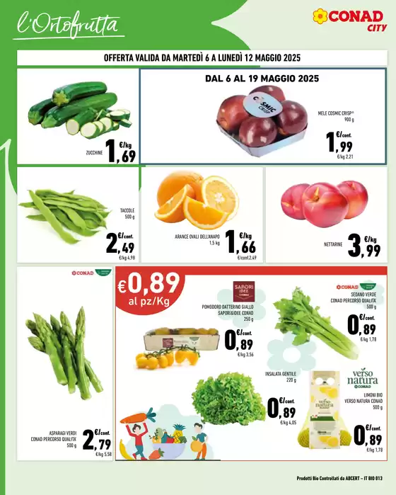 Volantino Conad City a Valdagno | Prezzi a prezzi | 6/5/2025 - 19/5/2025