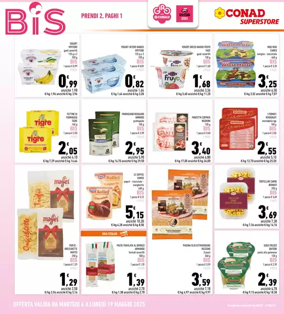Volantino Conad Superstore a Peschiera del Garda | Prendi 2 paghi 1 | 6/5/2025 - 19/5/2025