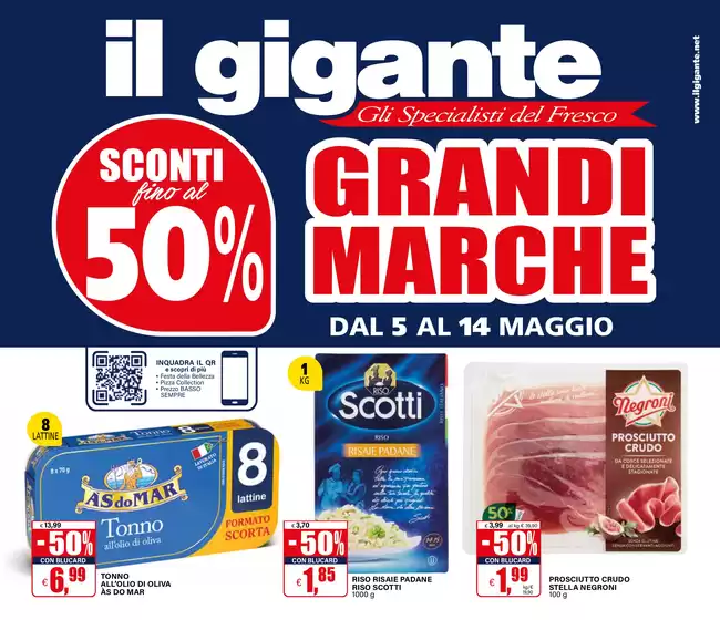 Volantino Il Gigante a Erbusco | Grandi Marche | 5/5/2025 - 14/5/2025