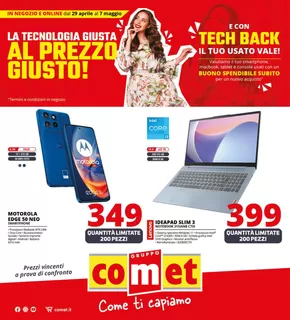 Offerte di Elettronica a Pesaro | La Tecnologia Giusta Al Prezzo Giusto in Comet | 29/4/2025 - 7/5/2025