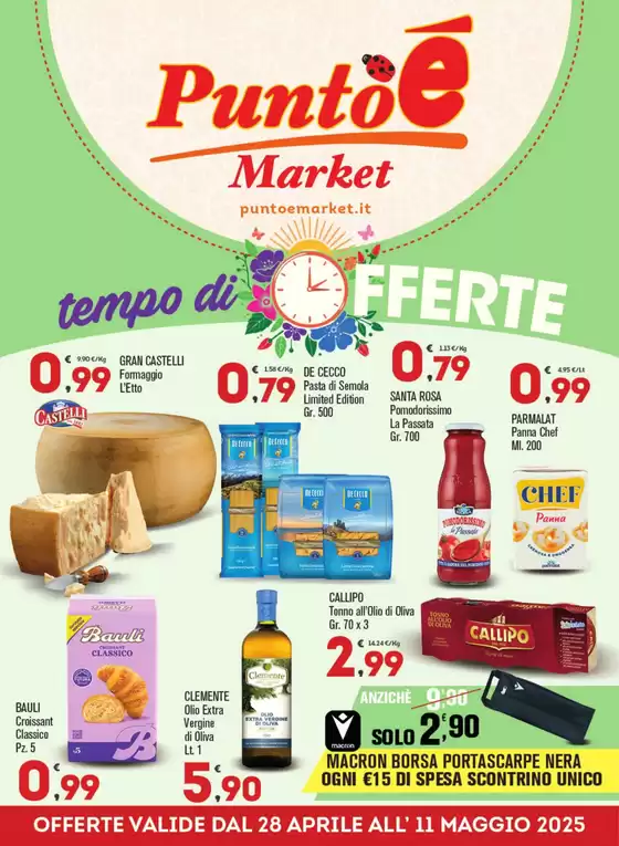 Volantino Punto è Market a Paola | Tempo di offerte | 28/4/2025 - 11/5/2025
