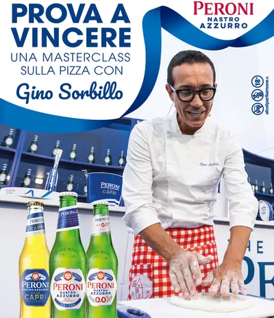 Offerte di Novità a Castronno | Prova a vincere una masterclass sulla pizza con Gino Sorbillo in Peroni Nastro Azzurro | 7/5/2025 - 3/6/2025