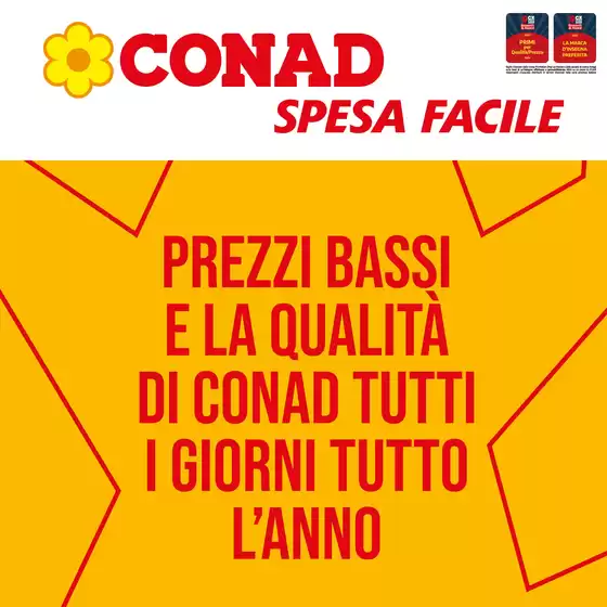 Volantino Spesa Facile a Monselice | PREZZI BASSI E LA QUALITÀ DI CONAD TUTTI I GIORNI TUTTO L’ANNO | 1/5/2025 - 31/5/2025
