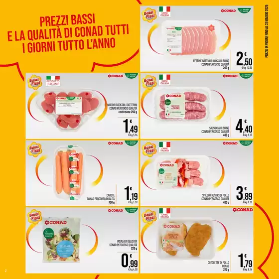 Volantino Spesa Facile a Monselice | PREZZI BASSI E LA QUALITÀ DI CONAD TUTTI I GIORNI TUTTO L’ANNO | 1/5/2025 - 31/5/2025