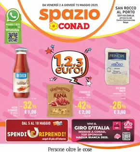 Volantino Spazio Conad a San Rocco al Porto | 1,2,3 euro! | 2/5/2025 - 15/5/2025