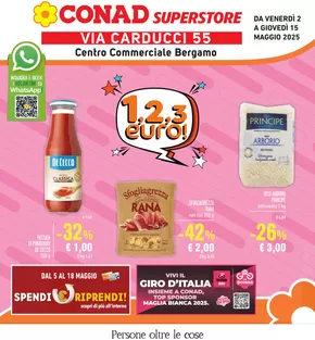Volantino Conad Superstore a Bergamo | 1,2,3 euro! | 2/5/2025 - 15/5/2025