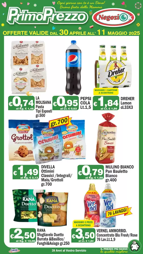 Volantino PrimoPrezzo a Mola di Bari | Buona festa della Mamma | 30/4/2025 - 11/5/2025