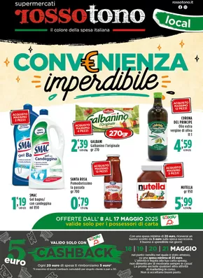 Offerte di Iper e super a Tortorici | Convenienza imperdibile in Supermercati Rossotono Local | 8/5/2025 - 17/5/2025