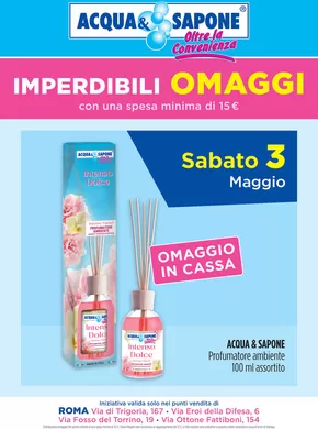 Volantino Acqua & Sapone | Imperdibili omaggi | 29/4/2025 - 3/5/2025