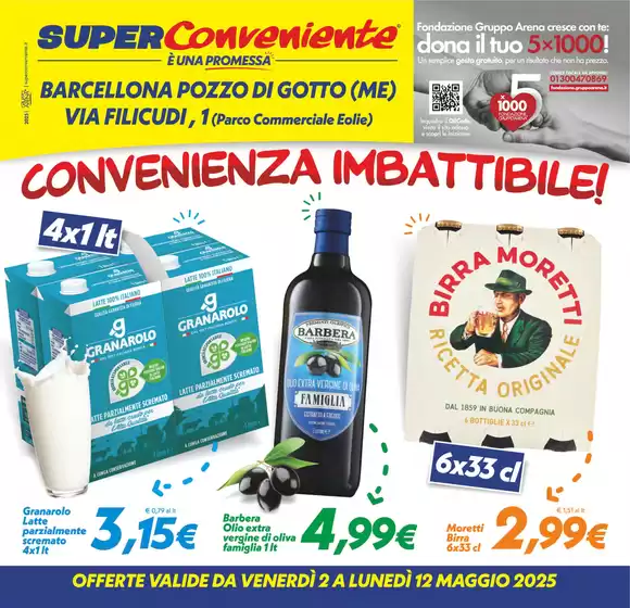Volantino SuperConveniente a Barcellona Pozzo di Gotto | Convenienza imbattibile! | 2/5/2025 - 12/5/2025