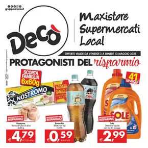 Offerte di Iper e super a Lentini | Protagonisti del risparmio! in Decò | 2/5/2025 - 12/5/2025