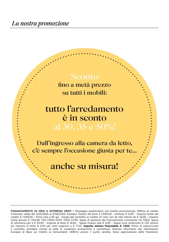 Volantino Ricci casa a Valsamoggia | Fino al -50% su tutto l'arredamento | 5/5/2025 - 2/6/2025