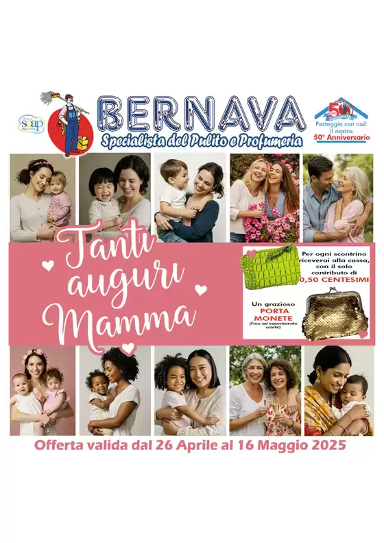 Volantino Bernava a Messina | Tanti auguri mamma | 26/4/2025 - 16/5/2025