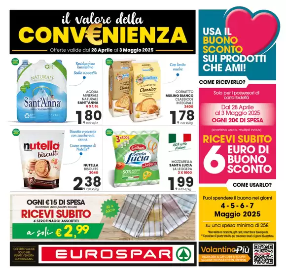 Volantino Eurospar a Pescara | Il valore della convenienza | 29/4/2025 - 3/5/2025