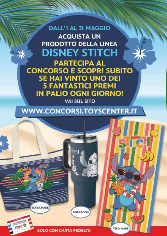 Volantino Toys Center a Latina | Concorso Stitch | 1/5/2025 - 31/5/2025