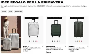 Offerte di Sport e Moda a Roma | Idee regalo per la primavera in Samsonite | 29/4/2025 - 31/5/2025