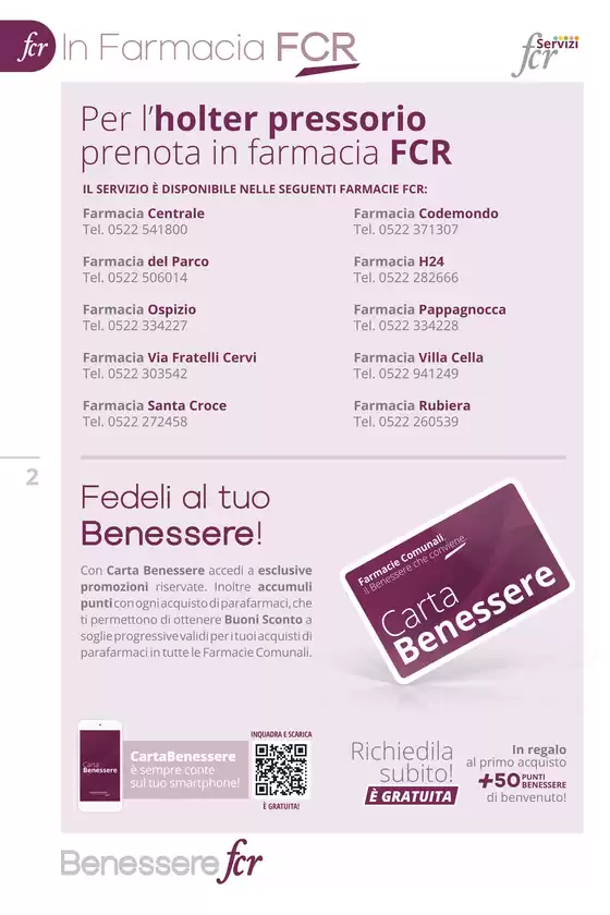 Volantino Farmacie Comunali Riunite a Cavriago | La luce che ti somiglia | 1/5/2025 - 31/5/2025
