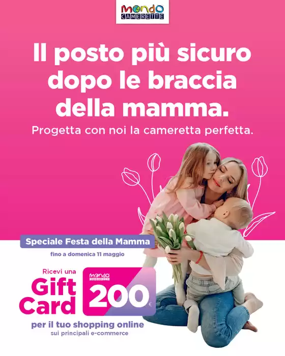 Volantino Mondo Camerette a San Giuliano Milanese | Festa della mamma | 30/4/2025 - 11/5/2025