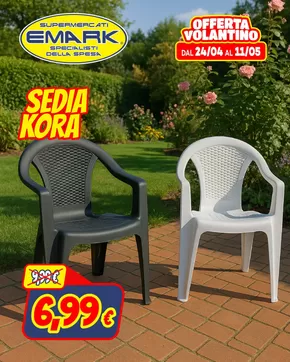 Volantino Supermercati Emark a Frascati | Sedia Kora | 30/4/2025 - 11/5/2025