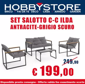 Offerte di Bricolage a Grosseto | Set salotto c-c ilda antracite-grigio scuro in Hobby store | 30/4/2025 - 11/5/2025