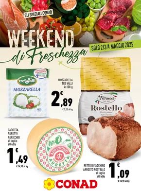 Volantino Conad a Aquino | Weekend di Freschezza | 2/5/2025 - 4/5/2025