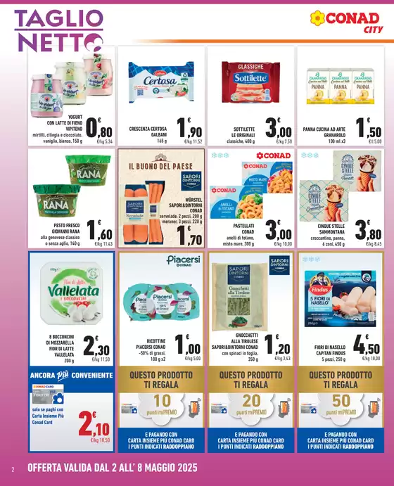 Volantino Conad City a Rimini | TAGLIO NETTO | 2/5/2025 - 8/5/2025
