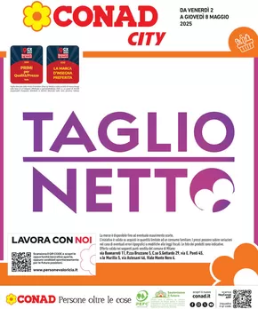 Volantino Conad City a Cernusco sul Naviglio | TAGLIO NETTO | 2/5/2025 - 8/5/2025