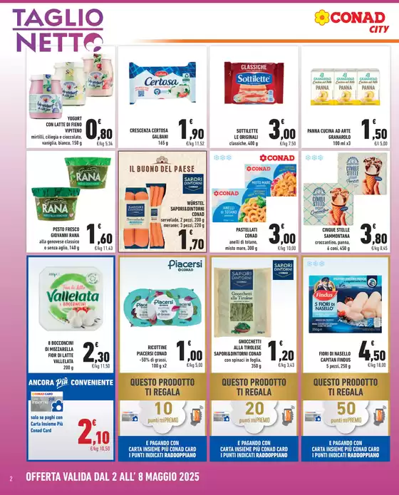 Volantino Conad City a Chioggia | TAGLIO NETTO | 2/5/2025 - 8/5/2025