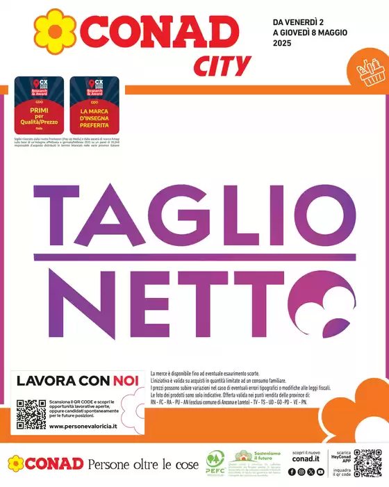 Volantino Conad City a Venezia | TAGLIO NETTO | 2/5/2025 - 8/5/2025