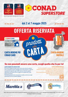 Volantino Conad Superstore a Jesi | PRODOTTI ALLA CARTA | 2/5/2025 - 7/5/2025