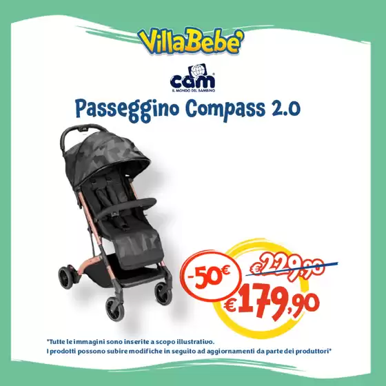 Volantino Villa bebè a L'Aquila | Passeggino Compass 2.0 | 30/4/2025 - 11/5/2025