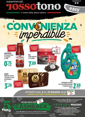 Volantino Supermercati Rossotono Easy a Acquaviva Platani | Convenienza imperdibile | 2/5/2025 - 10/5/2025