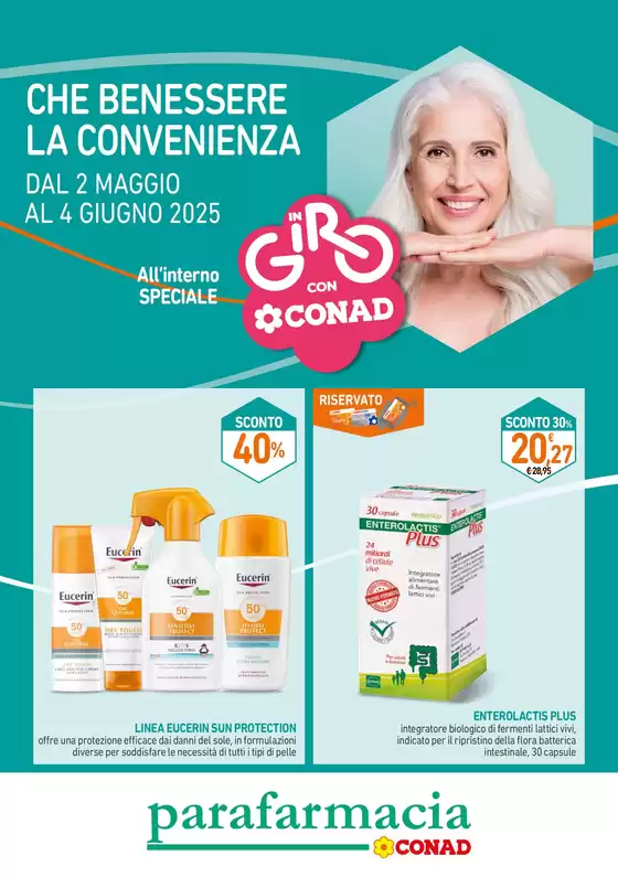 Volantino Parafarmacia Conad a Bussolengo | CHE BENESSERE LA CONVENIENZA | 2/5/2025 - 4/6/2025