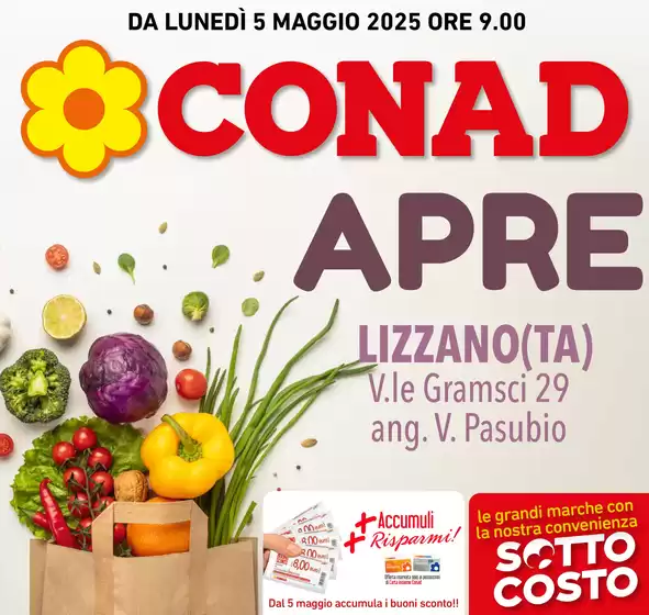 Volantino Conad | Conad apre a Lizzano! | 5/5/2025 - 14/5/2025