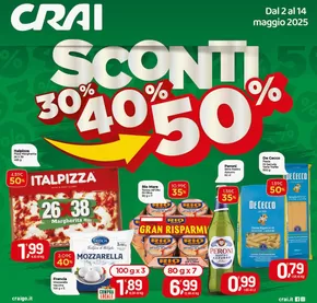 Offerte di Iper e super a Montopoli di Sabina | Sconti 30-40-50 % in Crai | 2/5/2025 - 14/5/2025