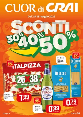 Volantino Crai a Montorio Romano | Sconti 30-40-50 % | 2/5/2025 - 14/5/2025