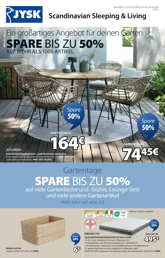 Volantino JYSK | Ein großartiges Angebot für deinen Garten | 1/5/2025 - 31/5/2025